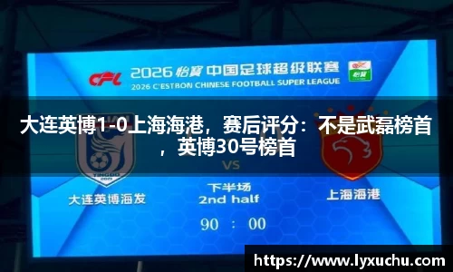 大连英博1-0上海海港，赛后评分：不是武磊榜首，英博30号榜首